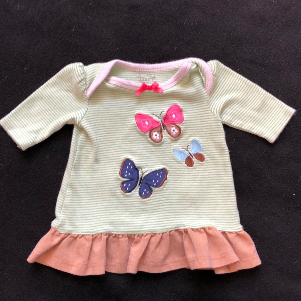 3/$20 - Rene Rofe Butterfly Top - size 0-3 months